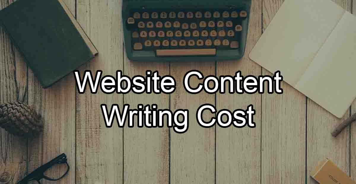 Website Content Writing Cost